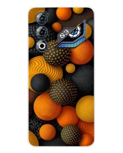 Чохол для ZTE Nubia Neo 3 GT з картинкою «Об'ємні помаранчеві сфери»