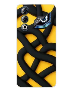 Чохол для ZTE Nubia Neo 3 GT з картинкою «Чорне жовте переплетення»