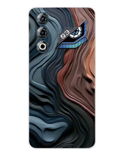 Чохол для ZTE Nubia Neo 3 GT з картинкою «Кольорові хвилі каньйону»