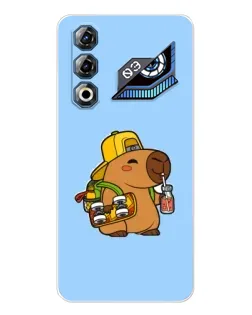 Чехол для ZTE Nubia Neo 3 GT с картинкой «Капибара на скейте»