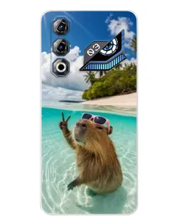 Чехол для ZTE Nubia Neo 3 GT с картинкой «Капибара на море»