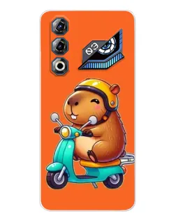 Чехол для ZTE Nubia Neo 3 GT с картинкой «Капибара на скутере»