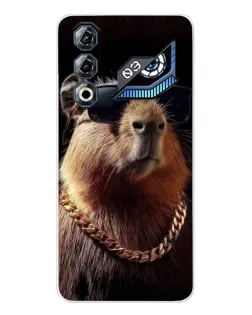 Чехол для ZTE Nubia Neo 3 GT с картинкой «Капибара золотая цепь»