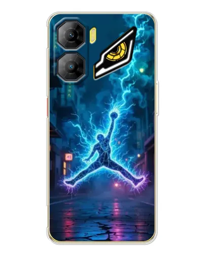Чехол для ZTE Nubia Neo 3 с картинкой «Jordan Gold Jumpman»