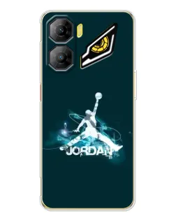 Чехол для ZTE Nubia Neo 3 с картинкой «Jordan Blue Fire»