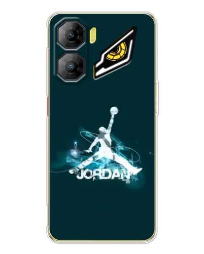 Чехол для ZTE Nubia Neo 3 с картинкой «Jordan Blue Fire»
