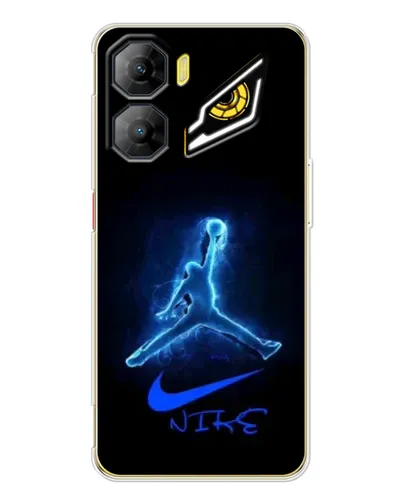 Чехол для ZTE Nubia Neo 3 с картинкой «Jordan Neon Blue»