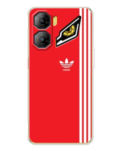 Чехол для ZTE Nubia Neo 3 с картинкой «Красный минимализм Adidas»
