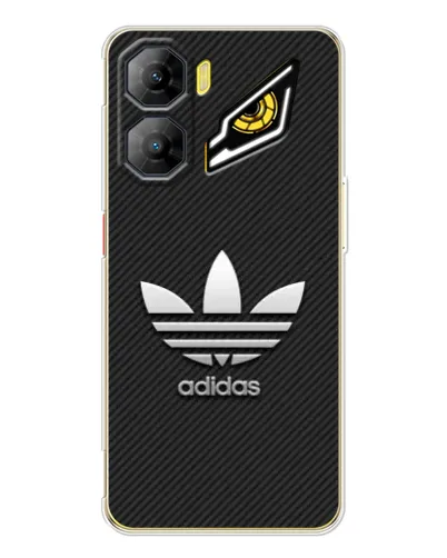 Чехол для ZTE Nubia Neo 3 с картинкой «Adidas Карбоновая текстура»