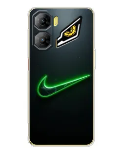 Чохол для ZTE Nubia Neo 3 з картинкою «Неоновий контур Nike»