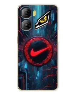 Чехол для ZTE Nubia Neo 3 с картинкой «Техногенный стиль Nike»