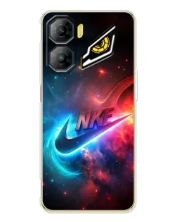 Чехол для ZTE Nubia Neo 3 с картинкой «Огненный логотип Nike»