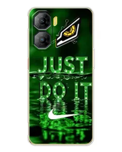 Чехол для ZTE Nubia Neo 3 с картинкой «Зеленый неоновый Nike»