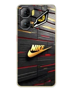 Чехол для ZTE Nubia Neo 3 с картинкой «Золотой Nike на металле»