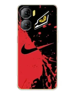 Чехол для ZTE Nubia Neo 3 с картинкой «Красные брызги Nike»