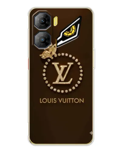 Чехол для ZTE Nubia Neo 3 с картинкой «LV — золотая печать»