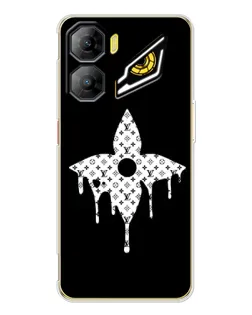 Чехол для ZTE Nubia Neo 3 с картинкой «Цветочная монограмма»