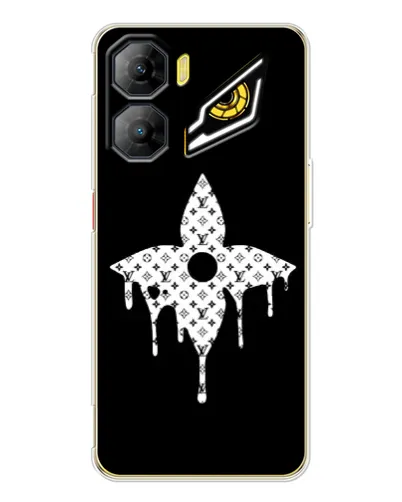 Чехол для ZTE Nubia Neo 3 с картинкой «Цветочная монограмма»