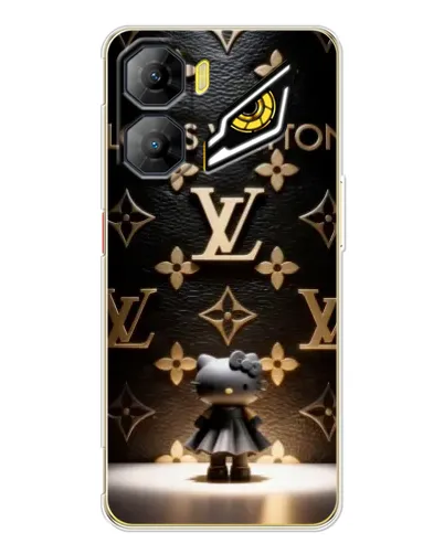 Чехол для ZTE Nubia Neo 3 с картинкой «Монограмма с фигурой»
