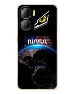 Чехол для ZTE Nubia Neo 3 с картинкой «Земля из космоса NASA»