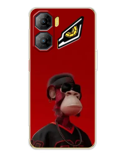 Чехол для ZTE Nubia Neo 3 с картинкой «Bored Ape в красном»
