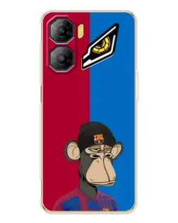 Чехол для ZTE Nubia Neo 3 с картинкой «Bored Ape — фанат Барсы»