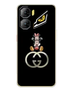 Чехол для ZTE Nubia Neo 3 с картинкой «Минни Маус на лого»