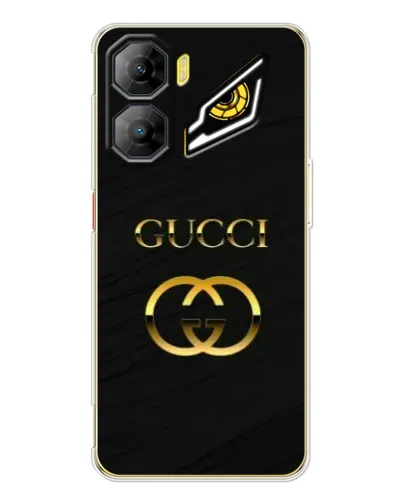 Чехол для ZTE Nubia Neo 3 с картинкой «Золотой логотип Gucci»