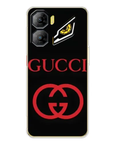 Чехол для ZTE Nubia Neo 3 с картинкой «Gucci — красный логотип»