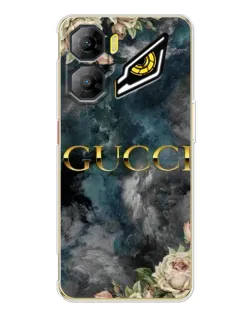 Чехол для ZTE Nubia Neo 3 с картинкой «Абстрактные цветы Gucci»