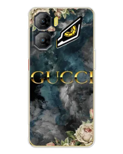 Чехол для ZTE Nubia Neo 3 с картинкой «Абстрактные цветы Gucci»