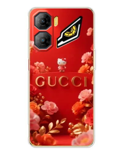 Чехол для ZTE Nubia Neo 3 с картинкой «Gucci — золотой сад»