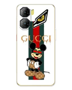 Чехол для ZTE Nubia Neo 3 с картинкой «Микки Маус Gucci — полосы»