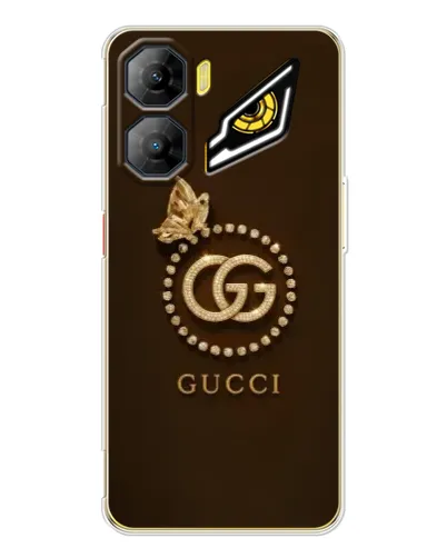 Чехол для ZTE Nubia Neo 3 с картинкой «Gucci — золотая бабочка»