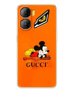 Чохол для ZTE Nubia Neo 3 з картинкою «Міккі Маус Gucci — помаранч»