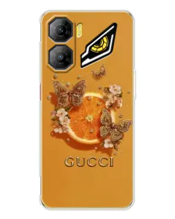 Чохол для ZTE Nubia Neo 3 з картинкою «Gucci — золоті метелики»