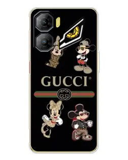 Чохол для ZTE Nubia Neo 3 з картинкою «Gucci — герої Disney та монограма»