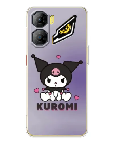 Чехол для ZTE Nubia Neo 3 с картинкой «Kuromi — фиолетовый арт»