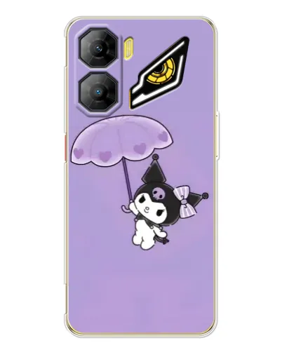 Чехол для ZTE Nubia Neo 3 с картинкой «Kuromi с зонтиком»