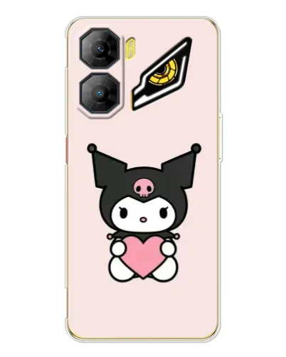 Чехол для ZTE Nubia Neo 3 с картинкой «Kuromi и сердце»