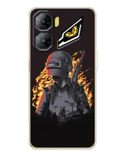 Чехол для ZTE Nubia Neo 3 с картинкой «PUBG — огненный силуэт» Чехол для ZTE Nubia Neo 3 с картинкой «PUBG — огненный силуэт»