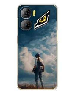 Чехол для ZTE Nubia Neo 3 с картинкой «Герой PUBG на скале»