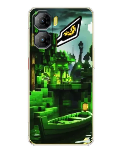 Чехол для ZTE Nubia Neo 3 с картинкой «Minecraft лесной пейзаж»