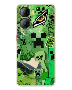 Чехол для ZTE Nubia Neo 3 с картинкой «Криперы Minecraft»