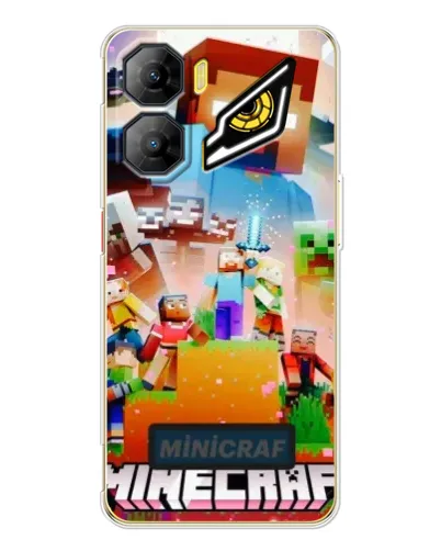Чехол для ZTE Nubia Neo 3 с картинкой «Minecraft герои игры»