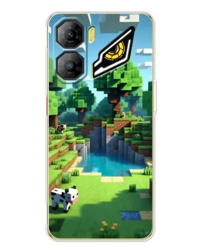 Чехол для ZTE Nubia Neo 3 с картинкой «Minecraft летний день»