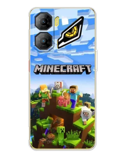 Чехол для ZTE Nubia Neo 3 с картинкой «Minecraft классический мир»