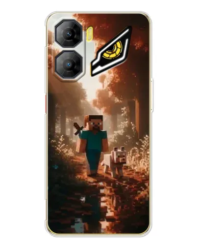 Чехол для ZTE Nubia Neo 3 с картинкой «Стив в лесу»