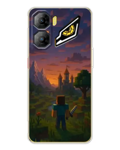 Чехол для ZTE Nubia Neo 3 с картинкой «Стив у башни»