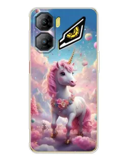 Чехол для ZTE Nubia Neo 3 с картинкой «Единорог среди облаков»